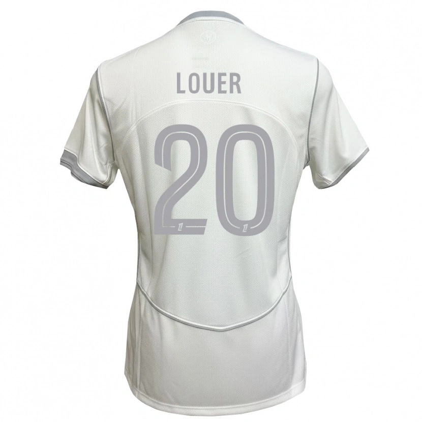 Danxen Homme Maillot Marius Louër #20 Blanc Gris Tenues Extérieur 2026/27 T-Shirt
