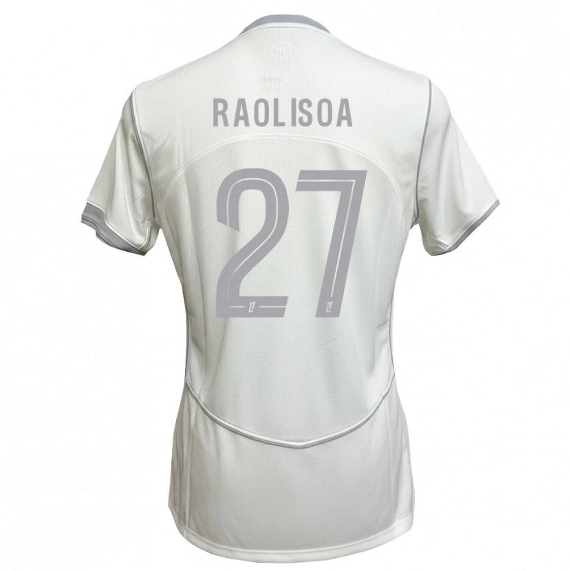Danxen Homme Maillot Lilian Raolisoa #27 Blanc Gris Tenues Extérieur 2026/27 T-Shirt