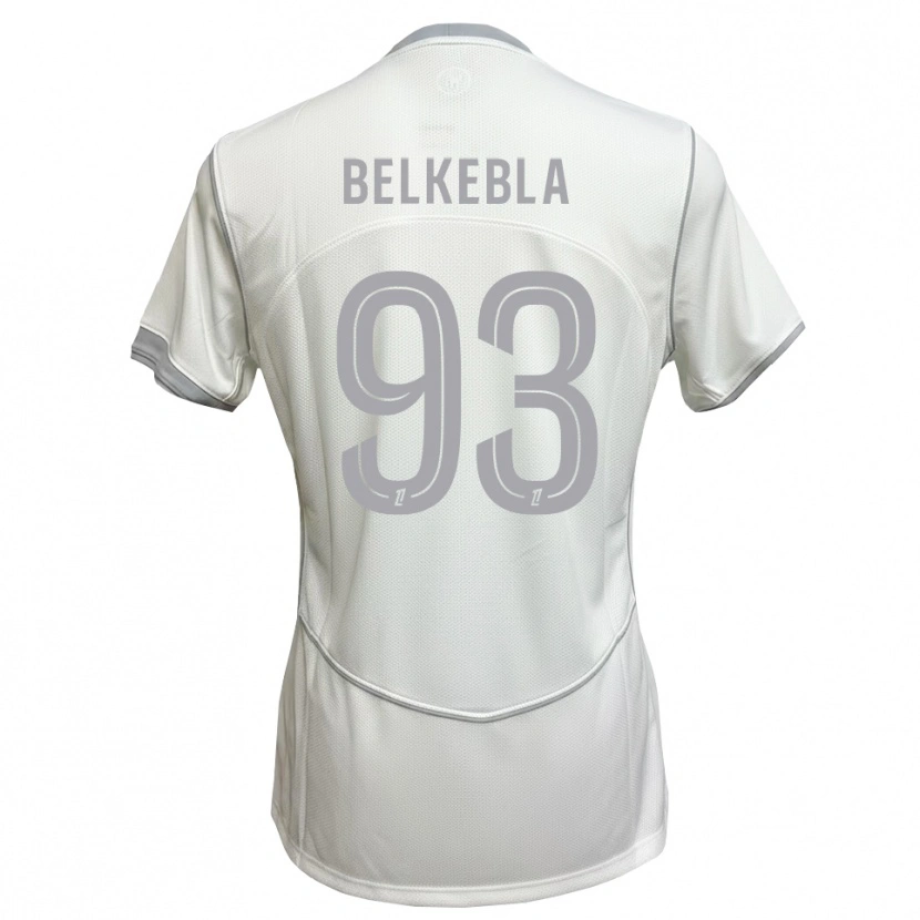 Danxen Homme Maillot Haris Belkebla #93 Blanc Gris Tenues Extérieur 2026/27 T-Shirt