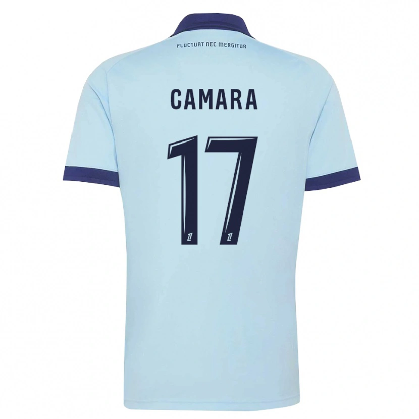 Danxen Homme Maillot Adama Camara #17 Bleu Barbeau Noir Tenues Extérieur 2026/27 T-Shirt