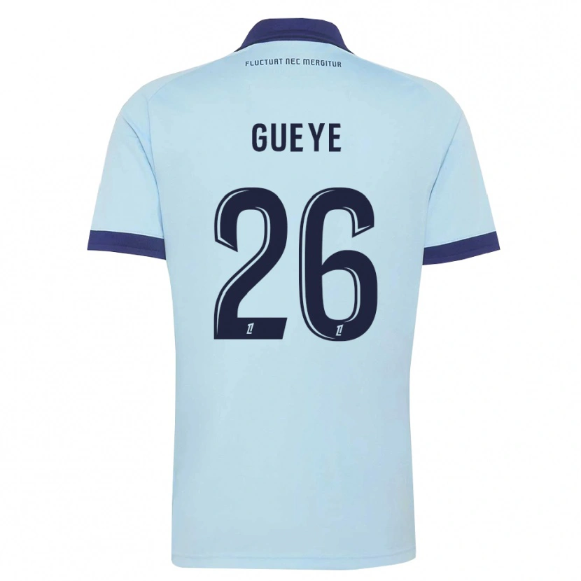 Danxen Homme Maillot Lamine Gueye #26 Bleu Barbeau Noir Tenues Extérieur 2026/27 T-Shirt