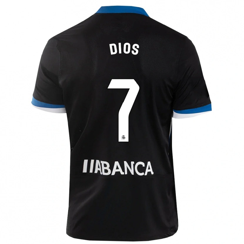 Danxen Homme Maillot Eva Dios #7 Noir Bleu Blanc Tenues Extérieur 2026/27 T-Shirt
