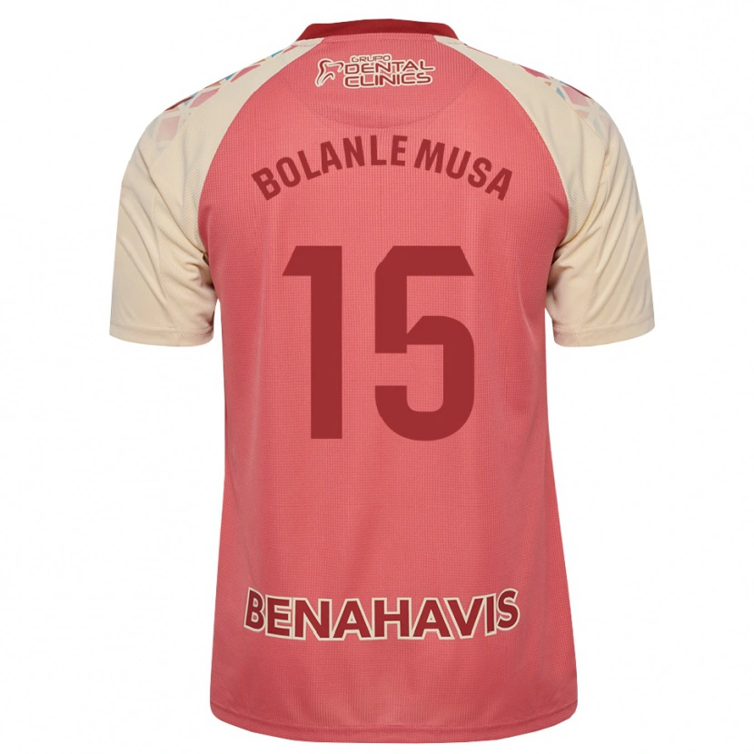 Danxen Homme Maillot Wahab Bolanle Musa #15 Rose Pâle Rouge Bleu Tenues Extérieur 2026/27 T-Shirt