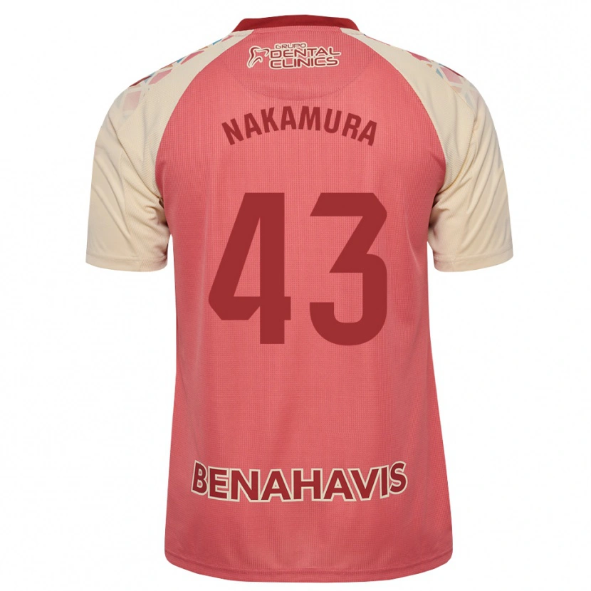 Danxen Homme Maillot Mare Nakamura #43 Rose Pâle Rouge Bleu Tenues Extérieur 2026/27 T-Shirt