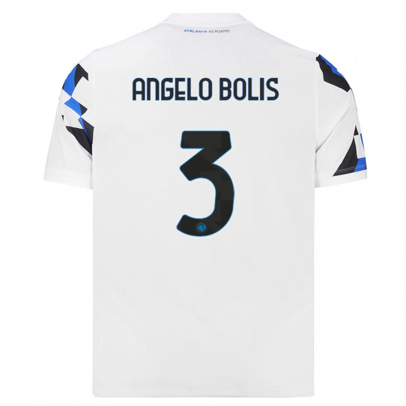 Danxen Homme Maillot Tommaso Angelo Bolis #3 Blanc Rouge Bleu Tenues Extérieur 2026/27 T-Shirt