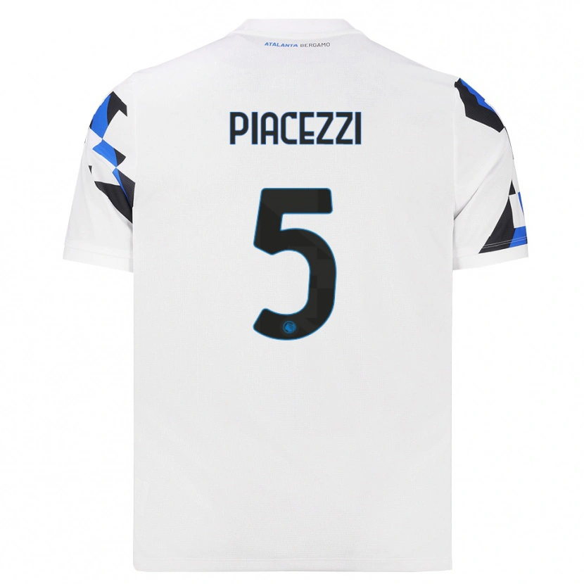 Danxen Homme Maillot Eleonora Piacezzi #5 Blanc Rouge Bleu Tenues Extérieur 2026/27 T-Shirt