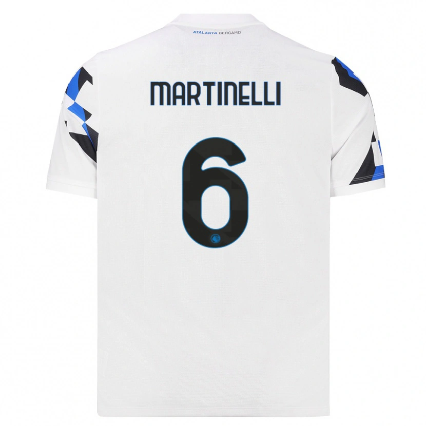 Danxen Homme Maillot Gabriel Martinelli #6 Blanc Rouge Bleu Tenues Extérieur 2026/27 T-Shirt