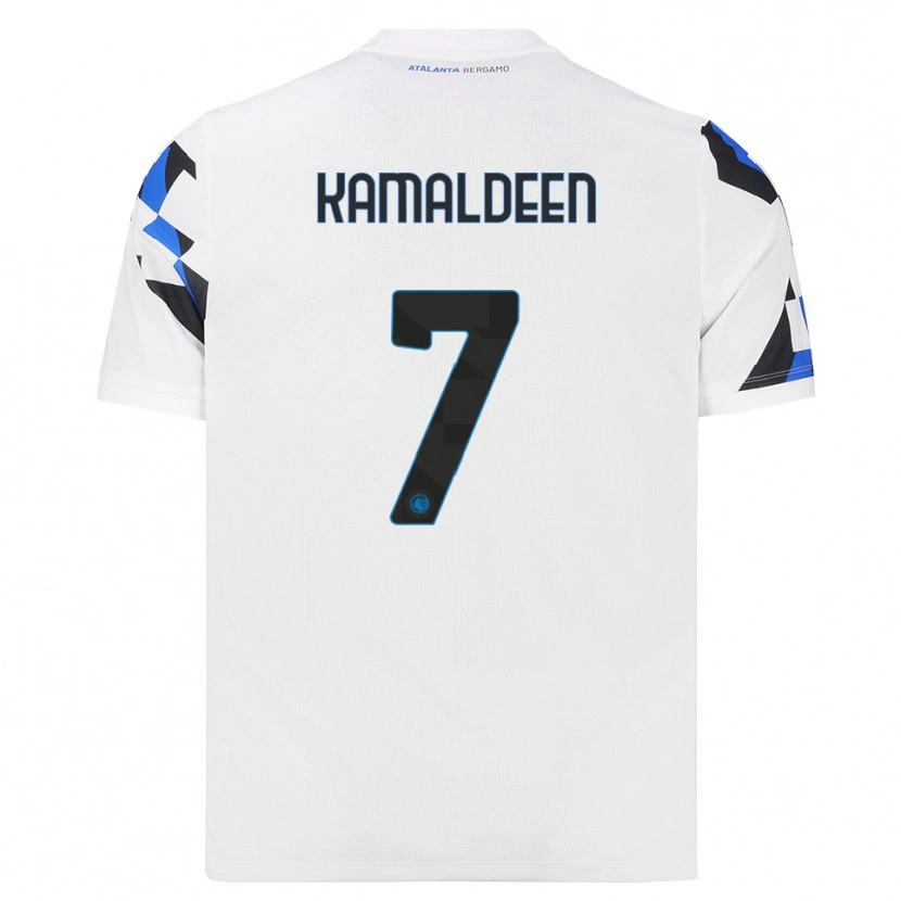 Danxen Homme Maillot Kamaldeen Sulemana #7 Blanc Rouge Bleu Tenues Extérieur 2026/27 T-Shirt