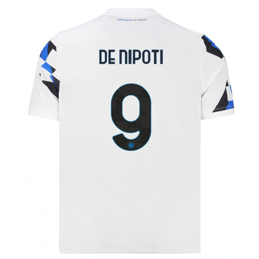 Danxen Homme Maillot Tommaso De Nipoti #9 Blanc Rouge Bleu Tenues Extérieur 2026/27 T-Shirt
