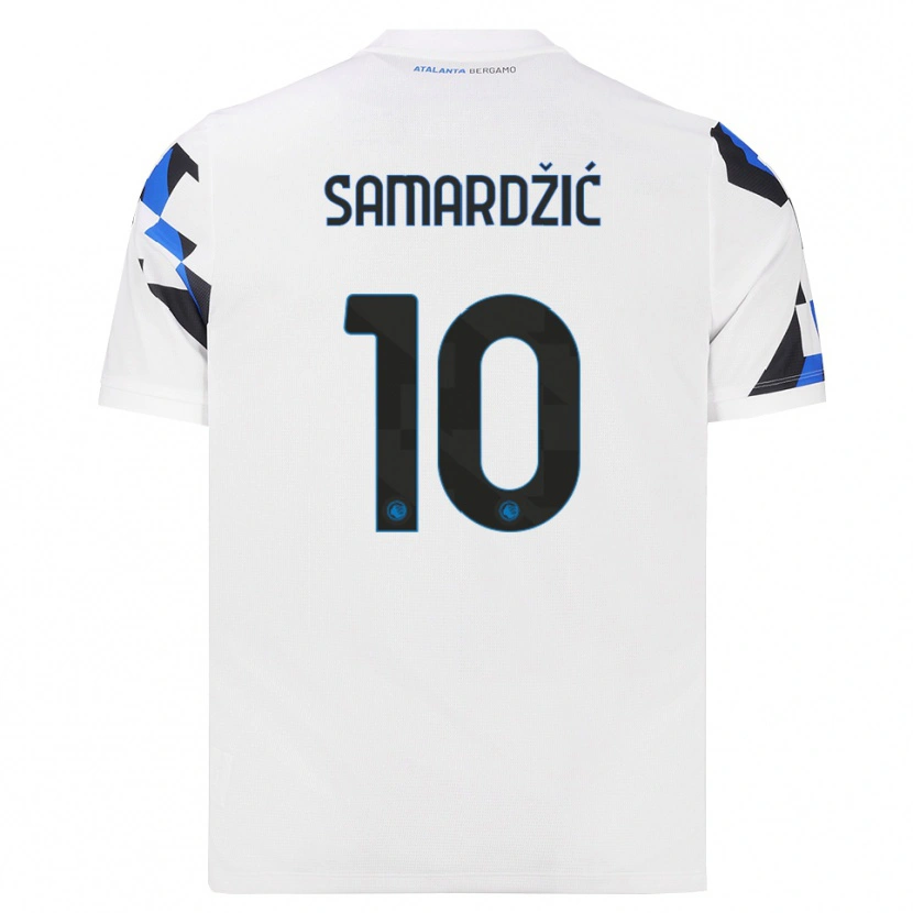 Danxen Homme Maillot Lazar Samardžić #10 Blanc Rouge Bleu Tenues Extérieur 2026/27 T-Shirt