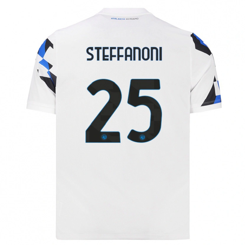 Danxen Homme Maillot Federico Steffanoni #25 Blanc Rouge Bleu Tenues Extérieur 2026/27 T-Shirt