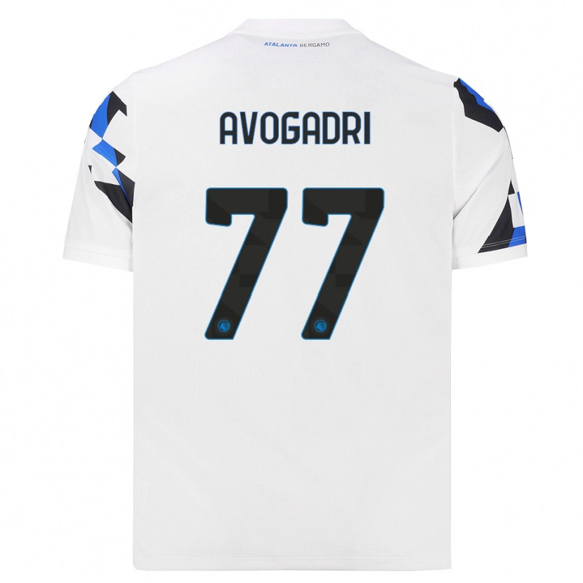 Danxen Homme Maillot Lorenzo Avogadri #77 Blanc Rouge Bleu Tenues Extérieur 2026/27 T-Shirt