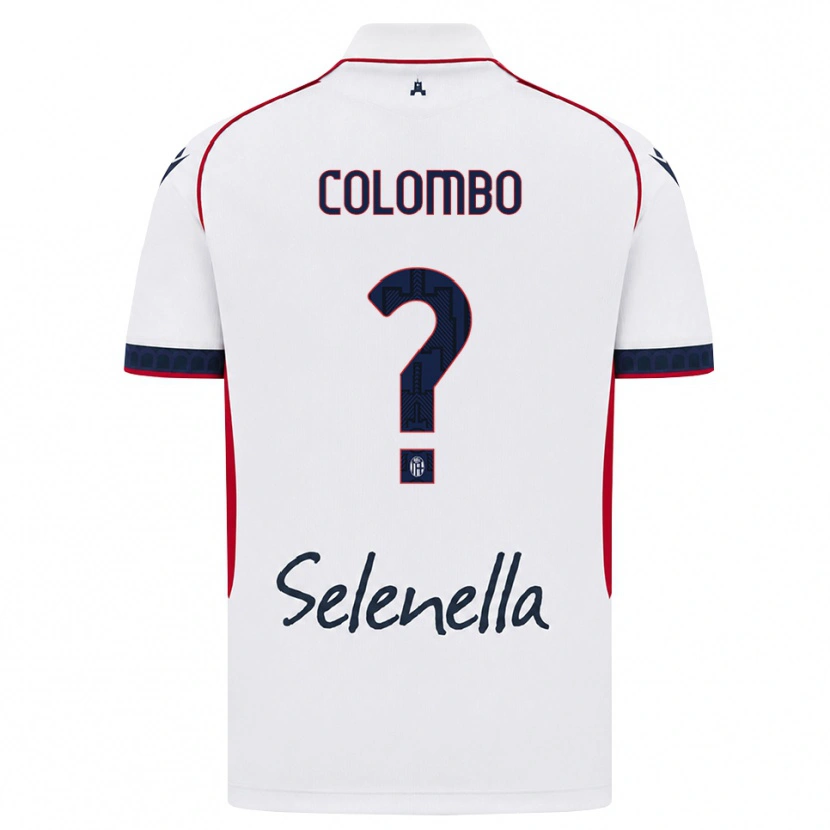 Danxen Homme Maillot Valentina Colombo #0 Blanc Rouge Bleu Roi Tenues Extérieur 2026/27 T-Shirt