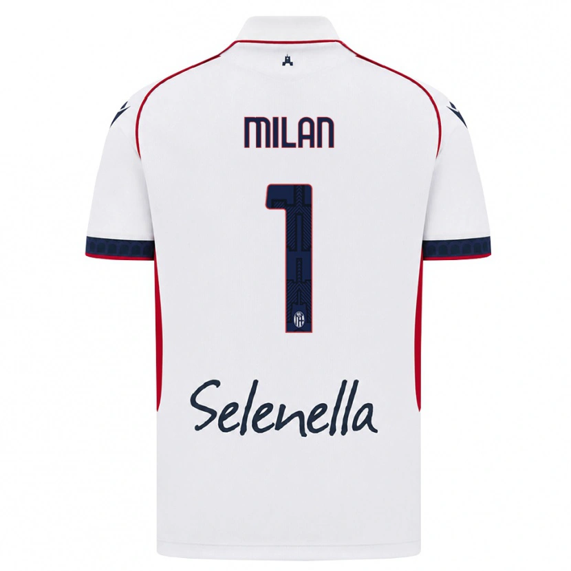 Danxen Homme Maillot Riccardo Milan #1 Blanc Rouge Bleu Roi Tenues Extérieur 2026/27 T-Shirt