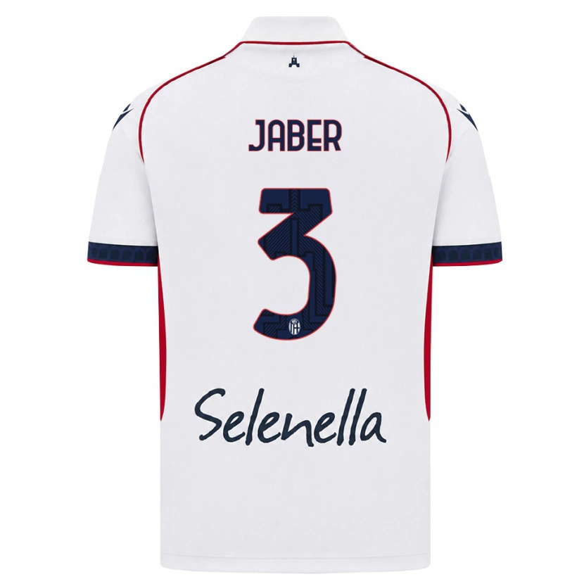 Danxen Homme Maillot Ali Jaber #3 Blanc Rouge Bleu Roi Tenues Extérieur 2026/27 T-Shirt