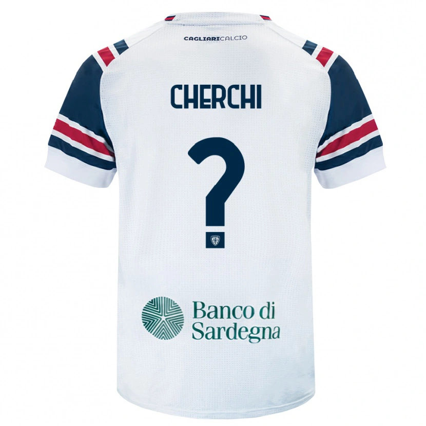 Danxen Homme Maillot Filippo Cherchi #0 Blanc Rouge Vert Tenues Extérieur 2026/27 T-Shirt