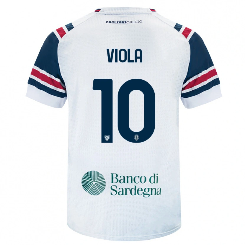 Danxen Homme Maillot Nicolas Viola #10 Blanc Rouge Vert Tenues Extérieur 2026/27 T-Shirt