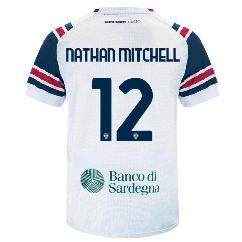 Danxen Homme Maillot Anton Nathan Mitchell #12 Blanc Rouge Vert Tenues Extérieur 2026/27 T-Shirt