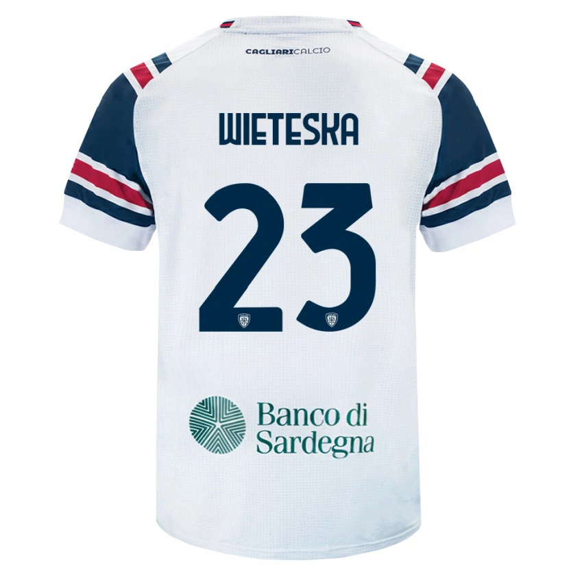 Danxen Homme Maillot Mateusz Wieteska #23 Blanc Rouge Vert Tenues Extérieur 2026/27 T-Shirt