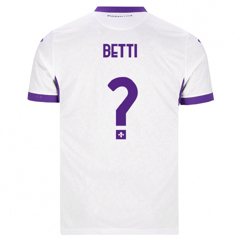 Danxen Homme Maillot Tiziano Betti #0 Blanc Violet Tenues Extérieur 2026/27 T-Shirt