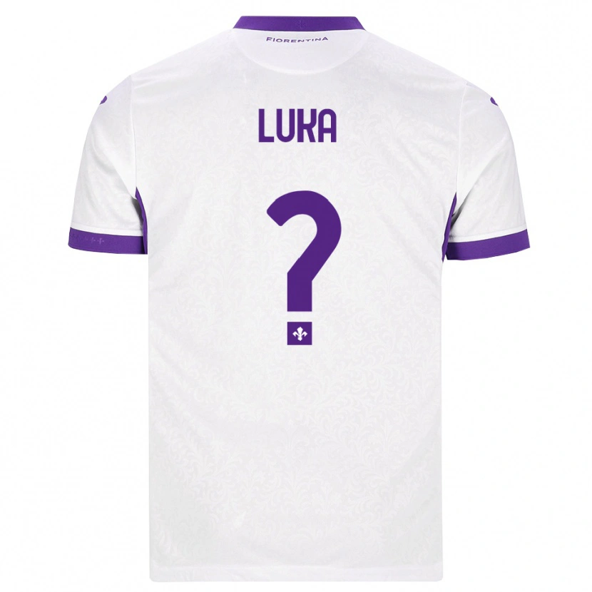 Danxen Homme Maillot Majkol Luka #0 Blanc Violet Tenues Extérieur 2026/27 T-Shirt