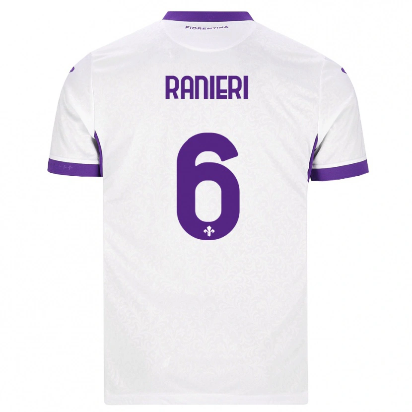 Danxen Homme Maillot Luca Ranieri #6 Blanc Violet Tenues Extérieur 2026/27 T-Shirt