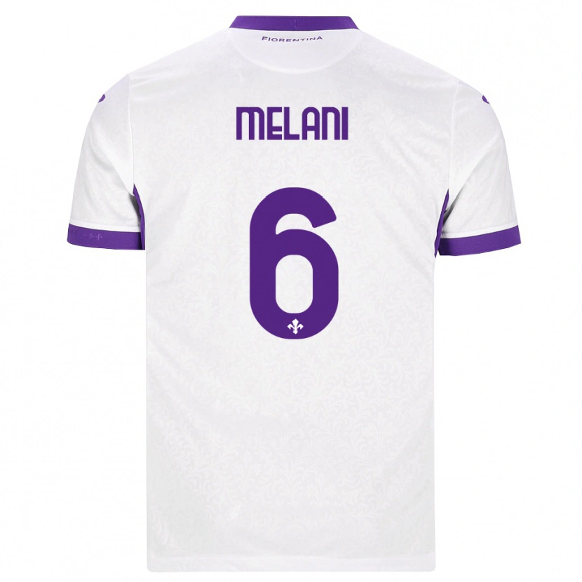 Danxen Homme Maillot Federico Melani #6 Blanc Violet Tenues Extérieur 2026/27 T-Shirt