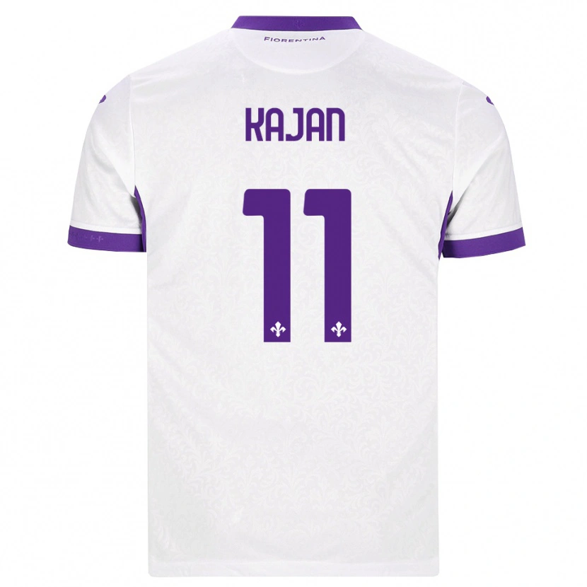 Danxen Homme Maillot Zsanett Kaján #11 Blanc Violet Tenues Extérieur 2026/27 T-Shirt