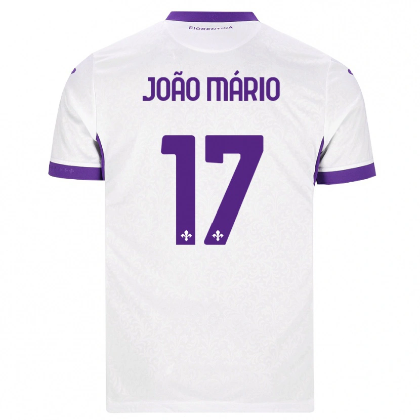 Danxen Homme Maillot João Mário #17 Blanc Violet Tenues Extérieur 2026/27 T-Shirt