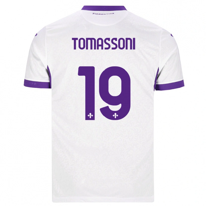 Danxen Homme Maillot Emma Tomassoni #19 Blanc Violet Tenues Extérieur 2026/27 T-Shirt