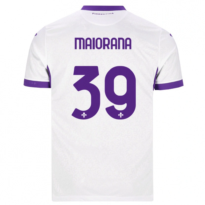 Danxen Homme Maillot Stefano Maiorana #39 Blanc Violet Tenues Extérieur 2026/27 T-Shirt