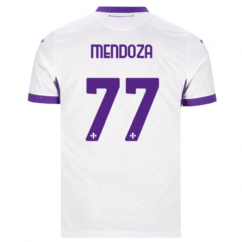 Danxen Homme Maillot William Mendoza #77 Blanc Violet Tenues Extérieur 2026/27 T-Shirt
