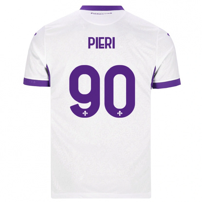 Danxen Homme Maillot Arianna Pieri #90 Blanc Violet Tenues Extérieur 2026/27 T-Shirt