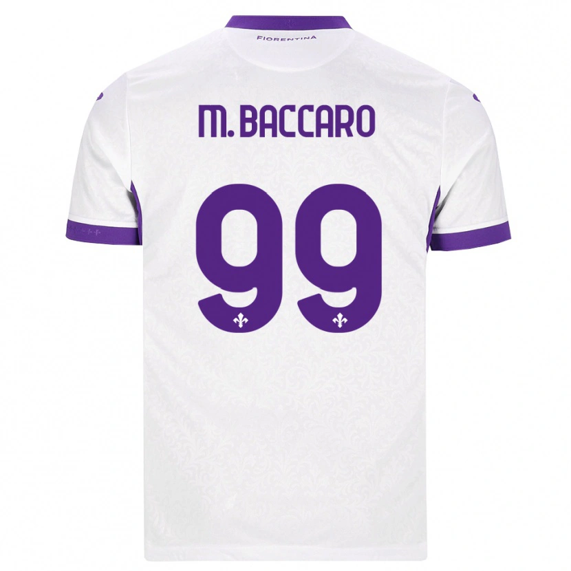 Danxen Homme Maillot Giulia Maria Baccaro #99 Blanc Violet Tenues Extérieur 2026/27 T-Shirt