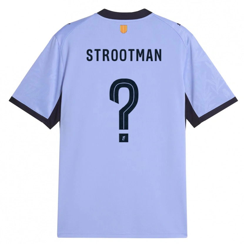 Danxen Homme Maillot Kevin Strootman #0 Lavande Noir Troisieme 2026/27 T-Shirt