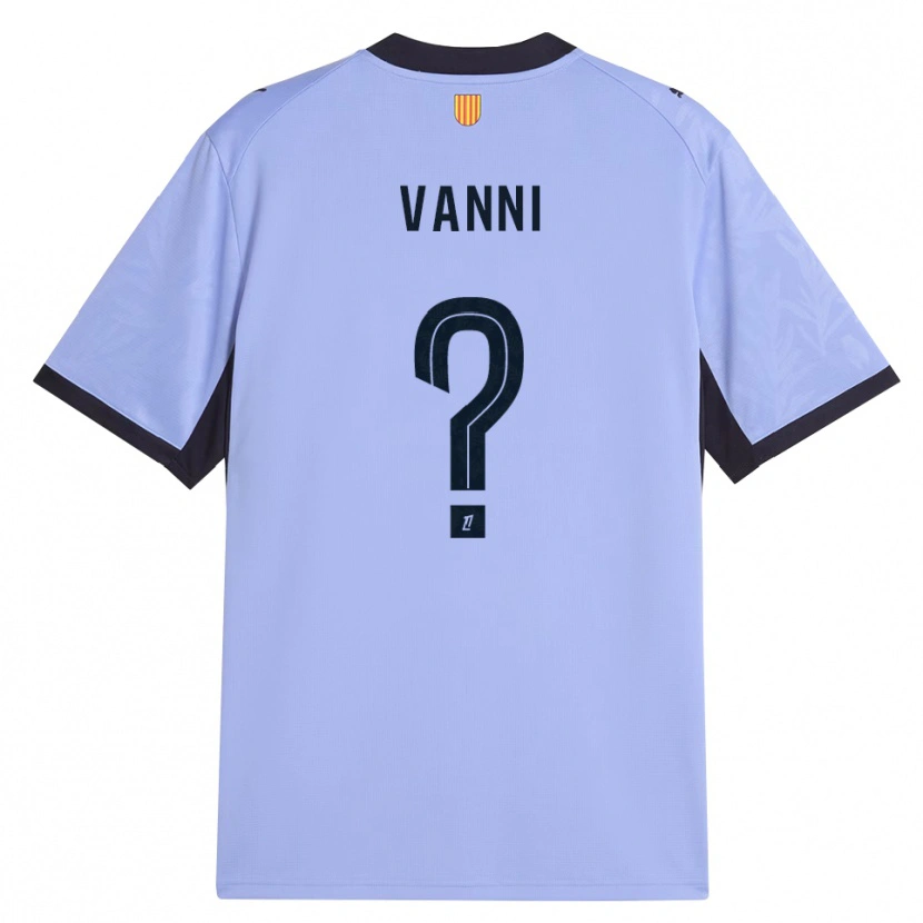 Danxen Homme Maillot Fabio Vanni #0 Lavande Noir Troisieme 2026/27 T-Shirt