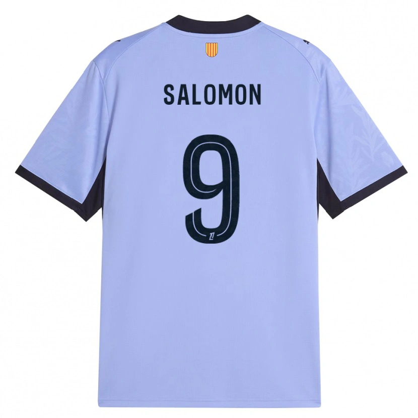 Danxen Homme Maillot Maeva Salomon #9 Lavande Noir Troisieme 2026/27 T-Shirt