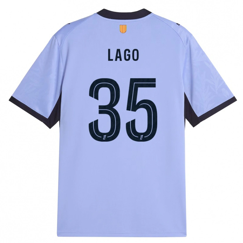 Danxen Homme Maillot Ange Lago #35 Lavande Noir Troisieme 2026/27 T-Shirt