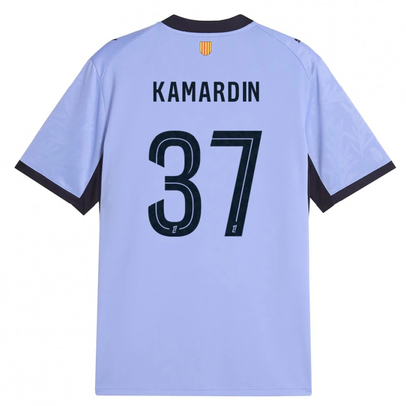 Danxen Homme Maillot Aaron Kamardin #37 Lavande Noir Troisieme 2026/27 T-Shirt