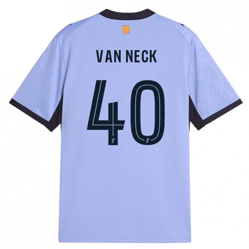 Danxen Homme Maillot Jelle Van Neck #40 Lavande Noir Troisieme 2026/27 T-Shirt