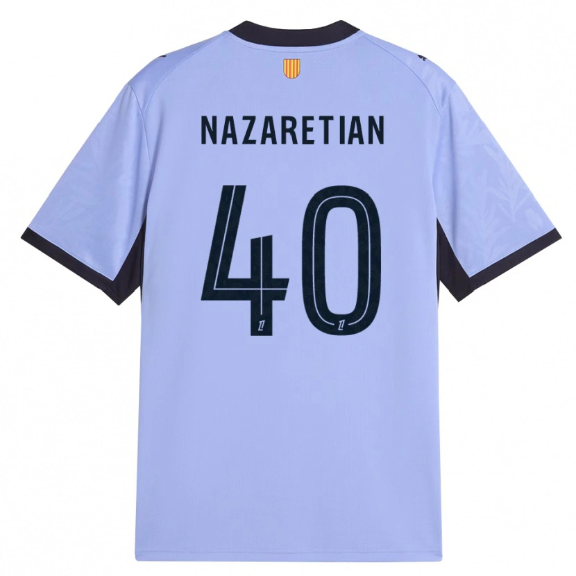 Danxen Homme Maillot Manuel Nazaretian #40 Lavande Noir Troisieme 2026/27 T-Shirt