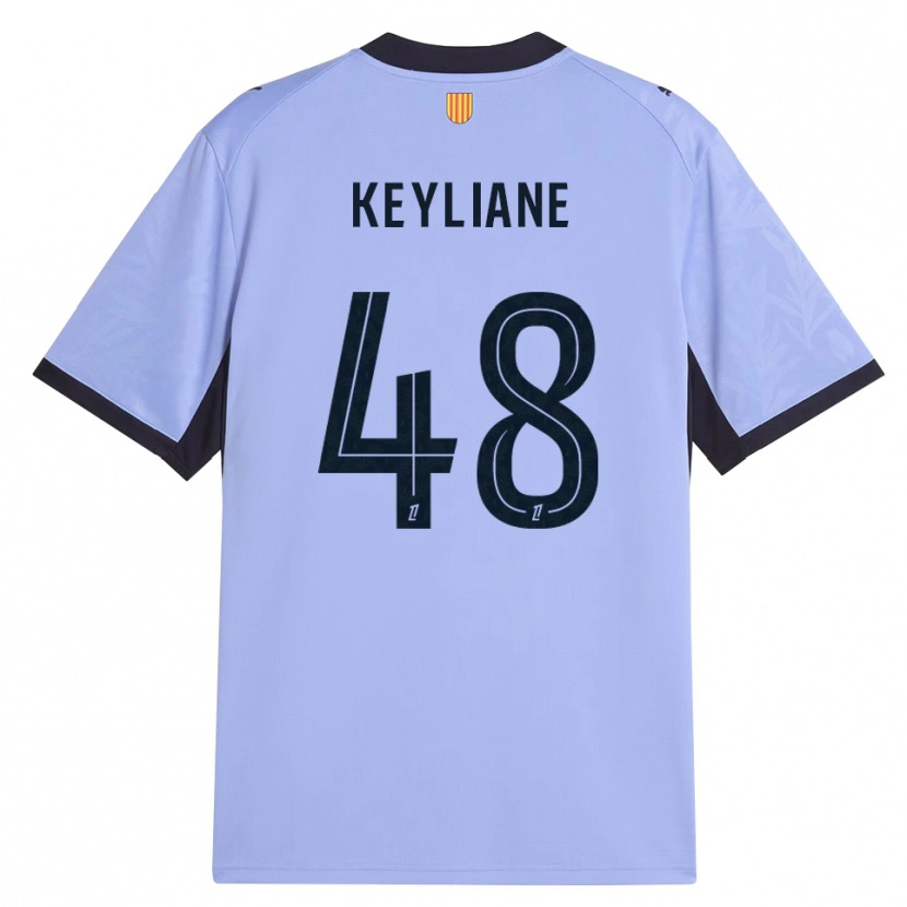 Danxen Homme Maillot Keyliane Abdallah #48 Lavande Noir Troisieme 2026/27 T-Shirt