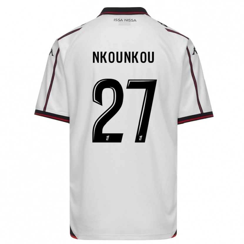 Danxen Homme Maillot Niels Nkounkou #27 Noir Blanc Tenues Extérieur 2026/27 T-Shirt