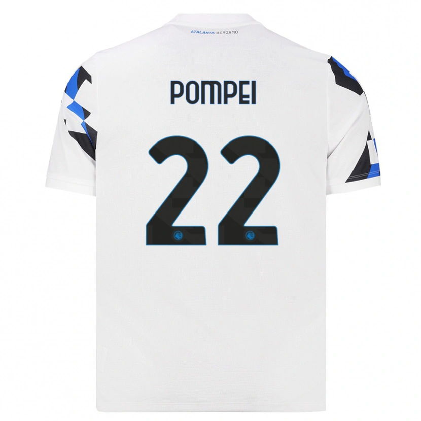 Danxen Homme Maillot Thomas Pompei #22 Blanc Rouge Bleu Tenues Extérieur 2026/27 T-Shirt