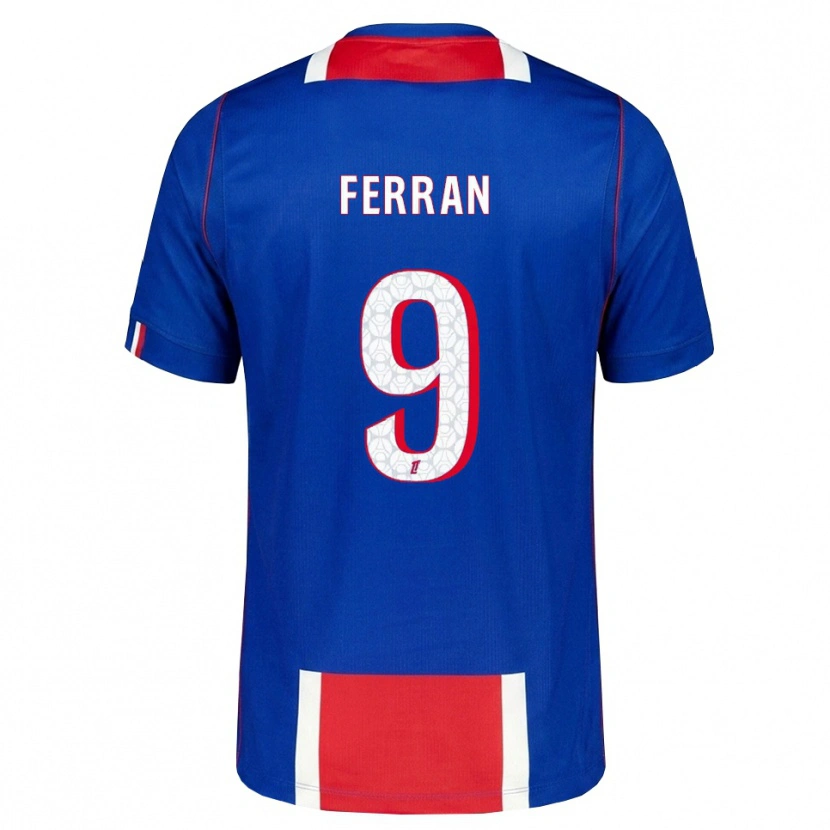 Danxen Femme Maillot Ferran Torres #9 Rouge Blanc Bleu Tenues Domicile 2026/27 T-Shirt