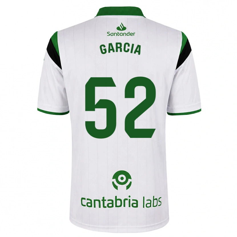 Danxen Femme Maillot Pablo García #52 Blanc Vert Noir Tenues Domicile 2026/27 T-Shirt
