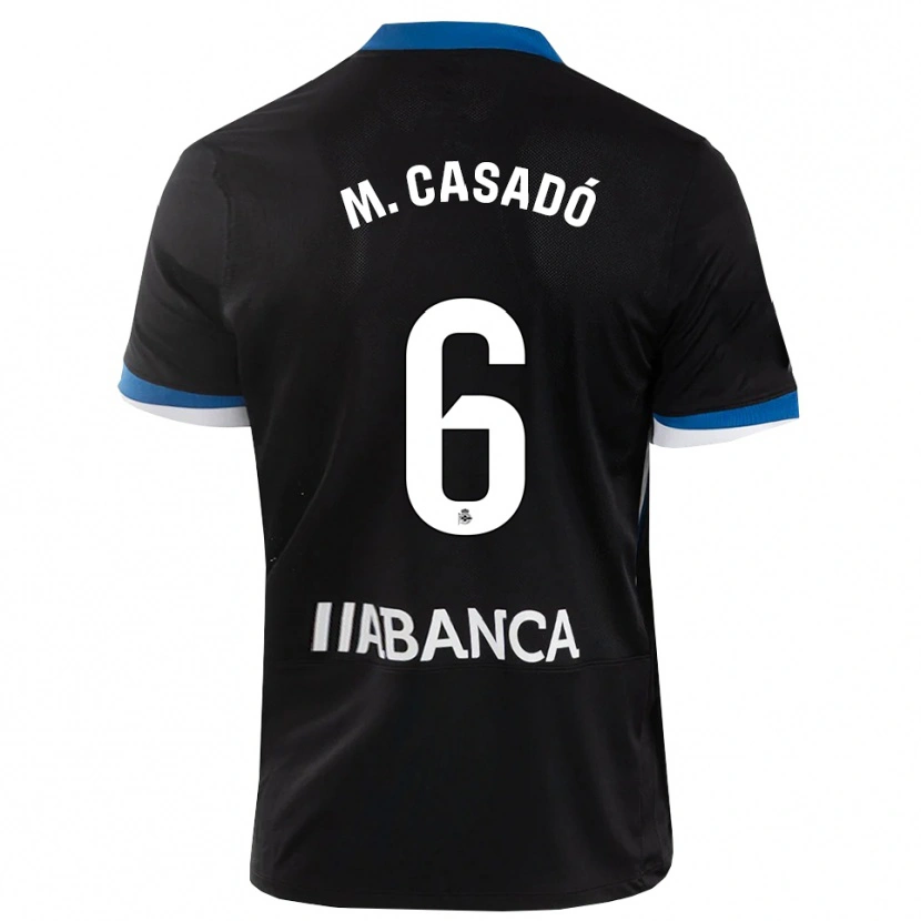Danxen Femme Maillot Marc Casadó #6 Noir Bleu Blanc Tenues Extérieur 2026/27 T-Shirt