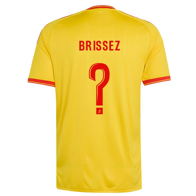 Danxen Femme Maillot Baptiste Brissez #0 Or Orange Rouge Tenues Domicile 2026/27 T-Shirt