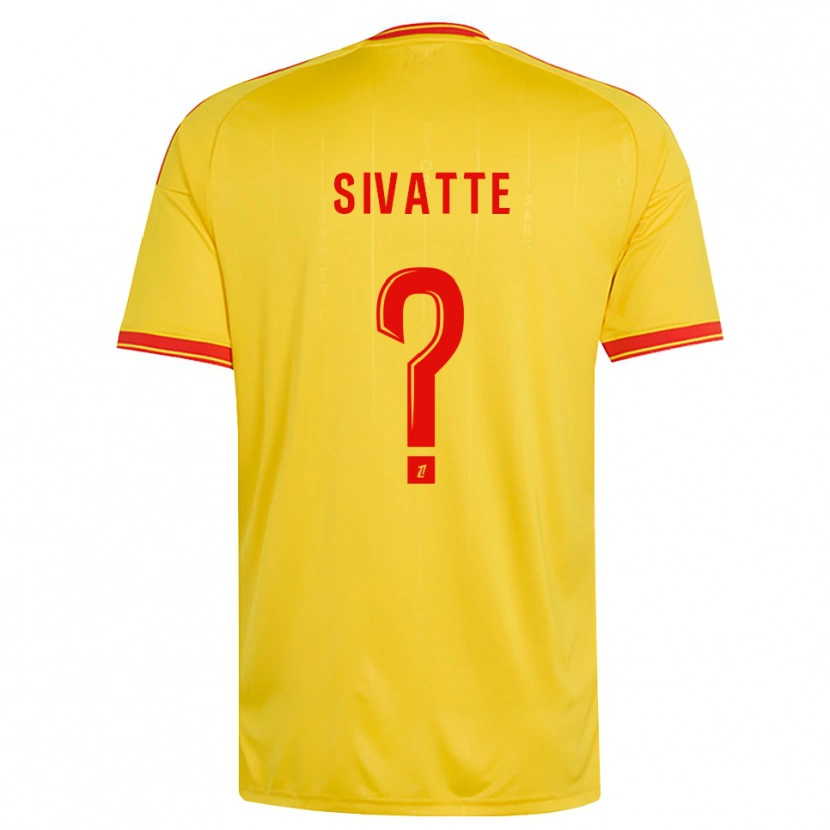 Danxen Femme Maillot Noah Sivatte #0 Or Orange Rouge Tenues Domicile 2026/27 T-Shirt