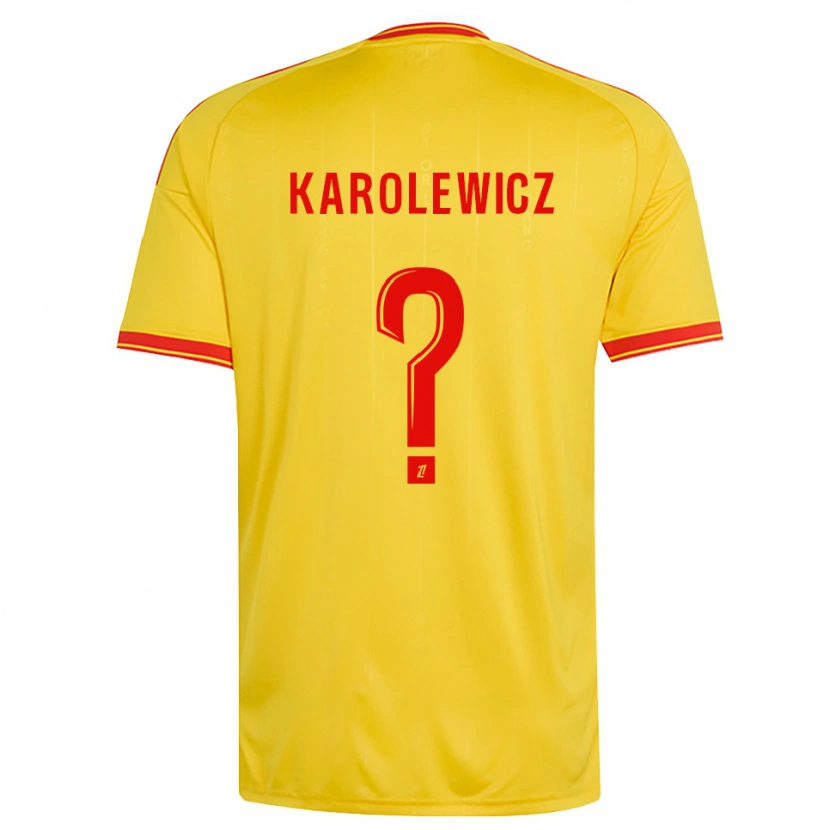 Danxen Femme Maillot Roman Karolewicz #0 Or Orange Rouge Tenues Domicile 2026/27 T-Shirt